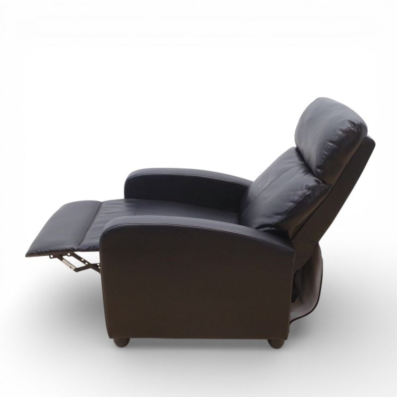 リクライニングチェア 安楽椅子 LOL004 ブラック イージーチェア フットレスト付き KK13734 中古 配送サイズ300