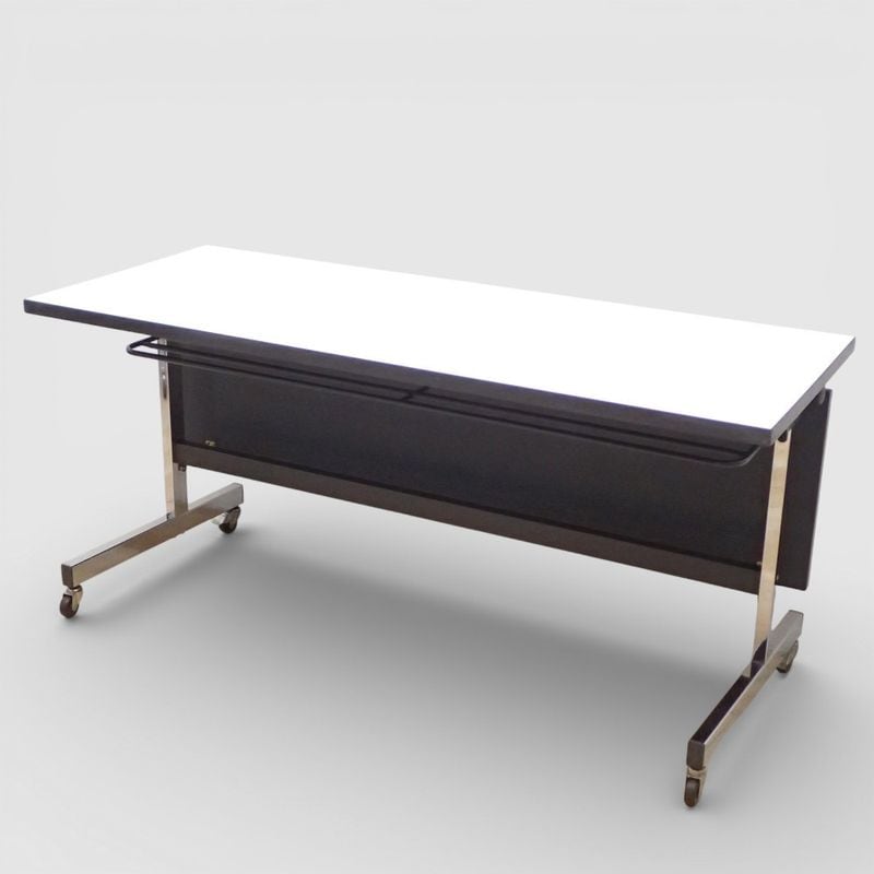 コクヨ スタックテーブル ホワイト W1500 D600 H700 幕板 網棚 KK19092 中古 配送サイズ300