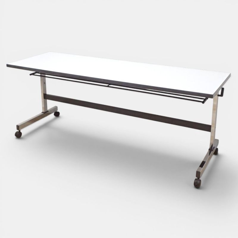 【中古】コクヨ スタックテーブル KT-S91N ホワイト W1800 長机 会議テーブル 網棚 中古オフィス家具 KK19093