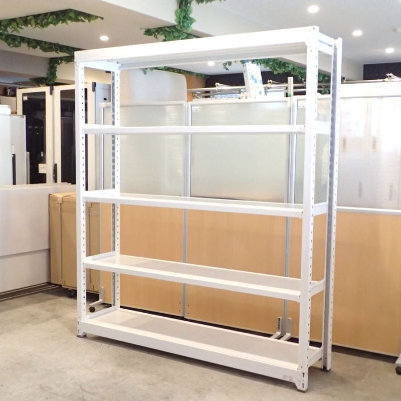 シルバーラック 収納棚 シルバーラック シルバー 軽量スチールラック 4段 メタル