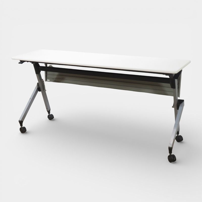 イトーキ スタッキングテーブル W1500 D450 H720 HX THXP-154X-W9 ホワイト 会議テーブル 長机 フォールディングテーブル 中古 AG YH 19039 配送サイズ300