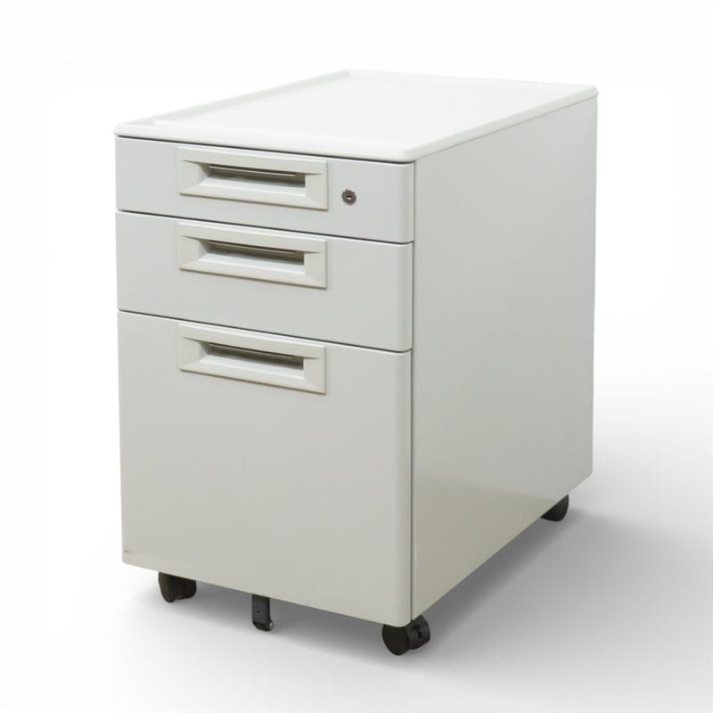 プラス 3段デスクワゴン RJデスクⅡシリーズ RJ-046SC-3 LGY ニューグレー W396 D577 H604 インサイドワゴン 中古 AG19147 配送サイズ200