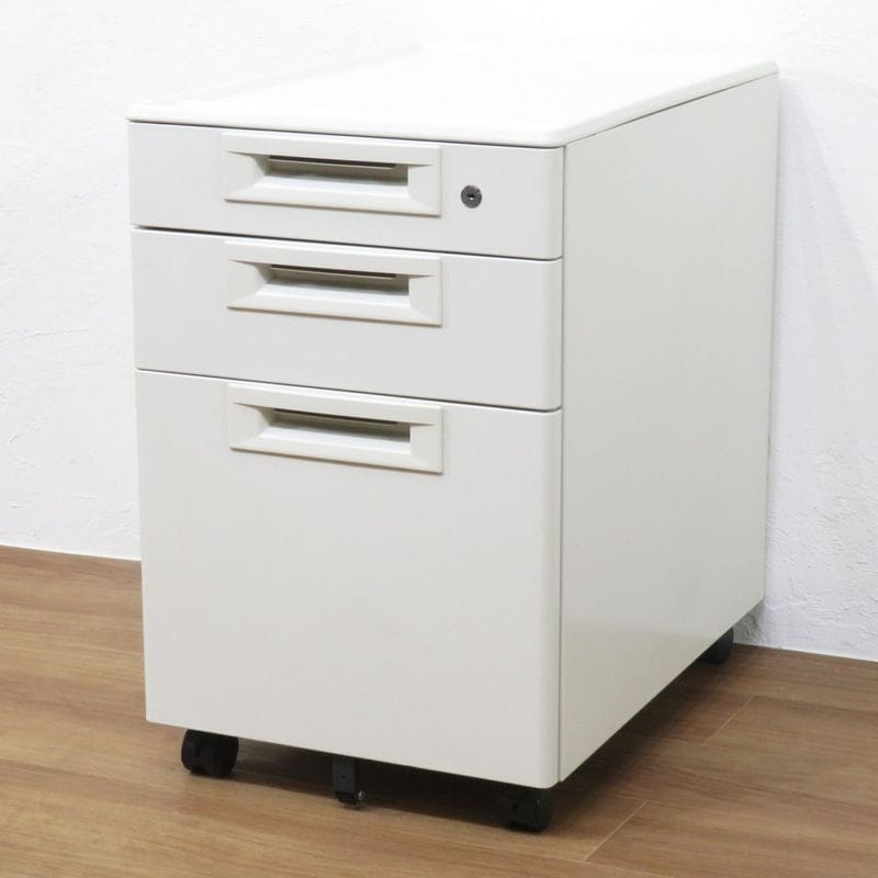 未使用★イケア★ERIK 引き出しユニット キャスター付き ホワイト イケア IKEA ERIK 3段ワゴン ホワイト 収納ワゴン デスクワゴン