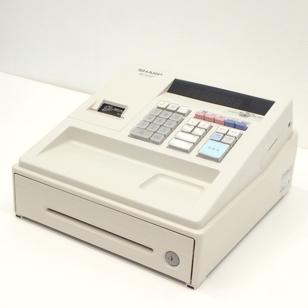 【超美品】中古シャープ 電子レジスタ ー8部門 XE-A147-Wホワイト Amazon | シャープ 電子レジスタ 8部門 ホワイト系 XE-A147-W