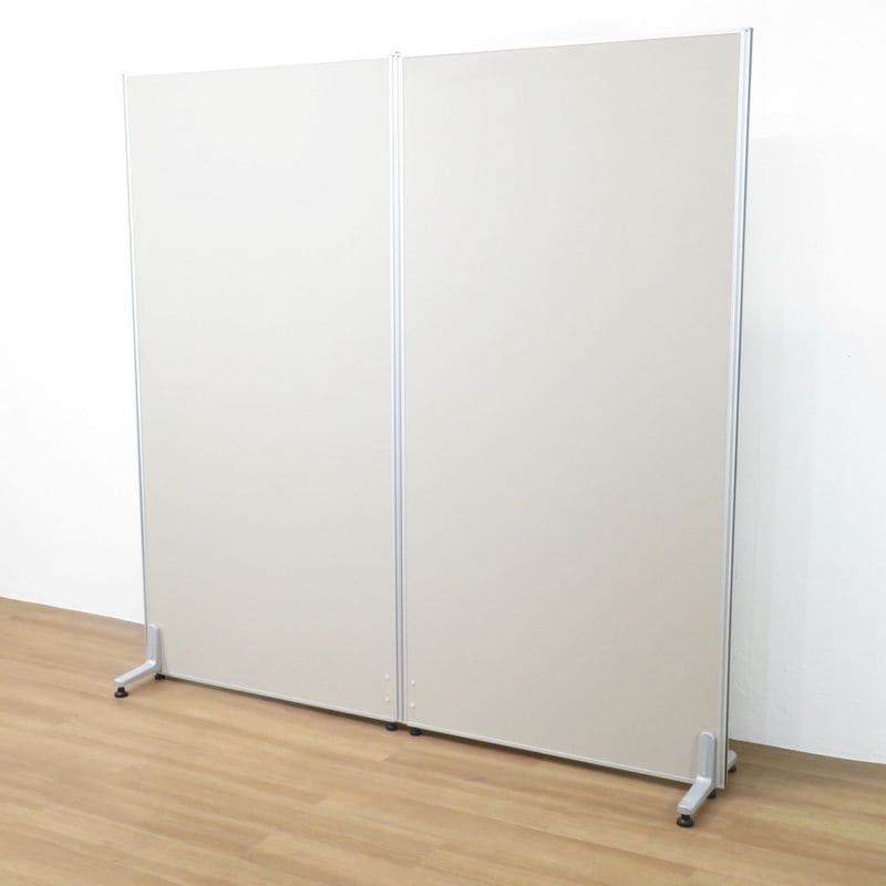 自立式ローパーテーション グレー W900H1800 衝立 間仕切り パネル キャスター  中古 AG19130 配送サイズ350