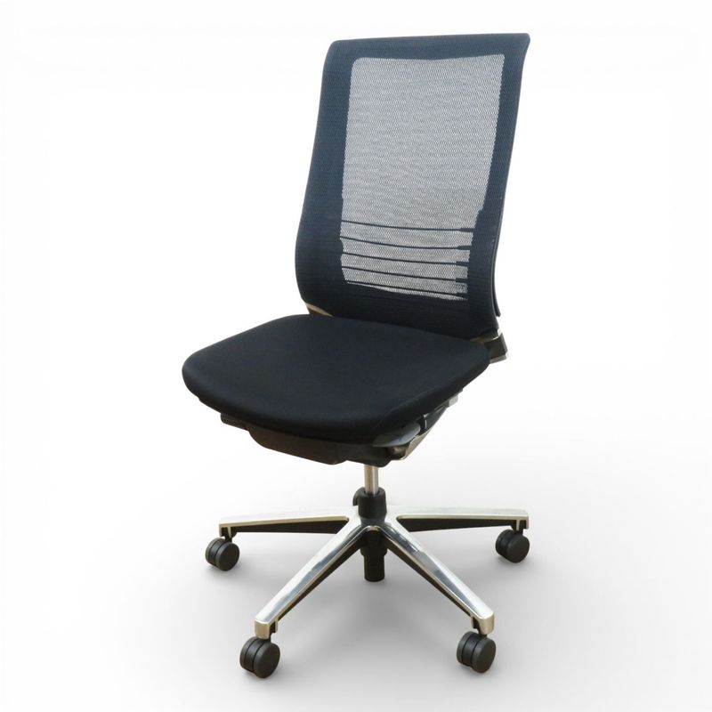 コクヨ オフィスチェア インスパイン  肘無し CRS-G2502E6 ブラック 事務椅子 パソコンチェア メッシュ AG19157 配送サイズ250 中古