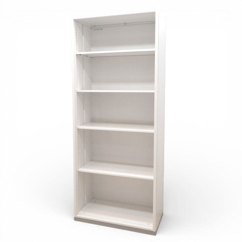 イナバ オープン書庫  W900 D450 H2160 ハイキャビネット ホワイト5段 オフィス家具 本棚 KK19053 中古 配送サイズ400