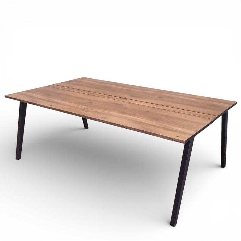 コクヨ ミーティングテーブル W2000 D1200 H730 センティア DSNT-AH2006-CC33 フリーアドレスデスク ブラウン 【配送エリア限定】KK16893 中古 