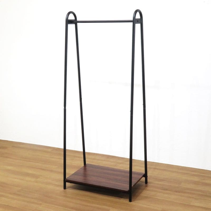 山善 ハンガーラック ASH-S-H ブラック コートハンガー ポールハンガー シングルハンガー 中古 AG19131 配送サイズ300