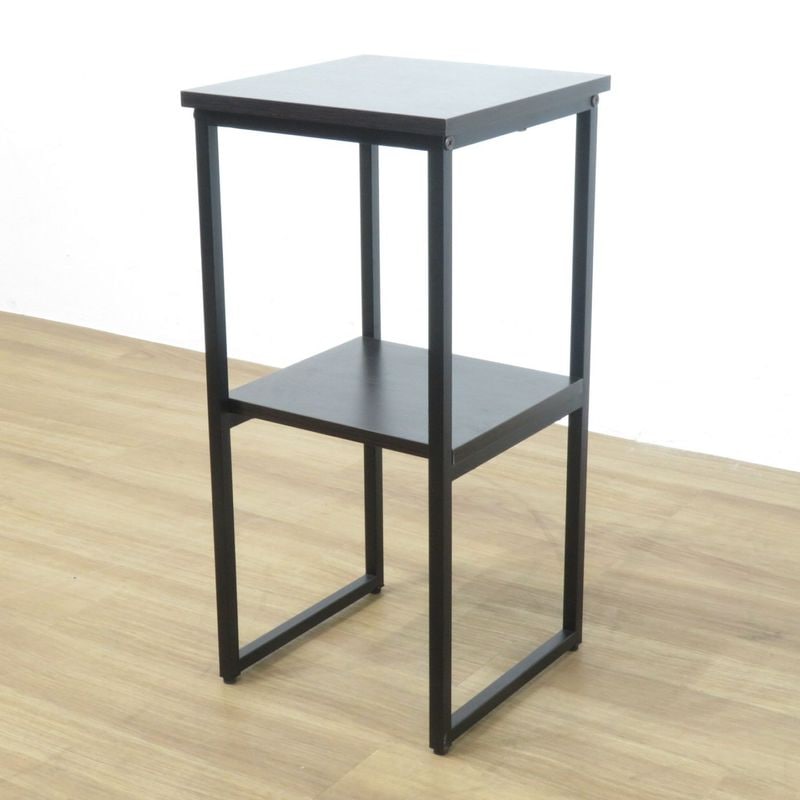 電話台 ダークブラウン テレフォンスタンド 受付台 テレホン TEL 荷台 消毒台スタンド 花瓶 カウンター 木目 AG19216 中古オフィス家具 配送サイズ160