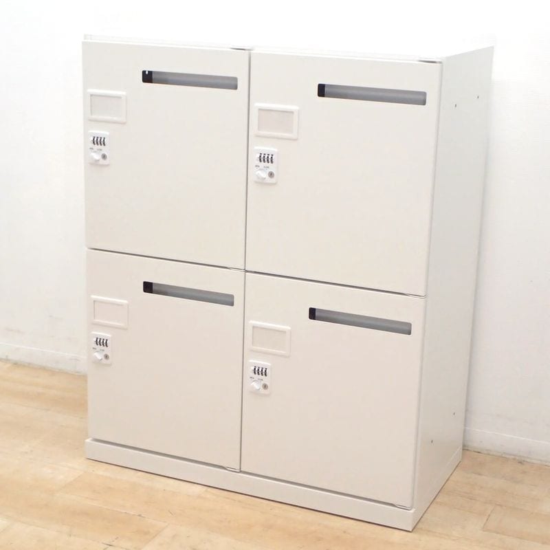 NAIKI ナイキ 4人用 パーソナルロッカー CW-0911PLMD4 ホワイト KK EG19263 中古 配送サイズ250