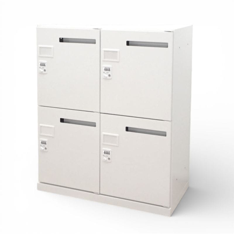 ナイキ 4人用パーソナルロッカー CW-0911PLMD4 W900 D450 H1100 ホワイト KK EG19263 中古 配送サイズ250