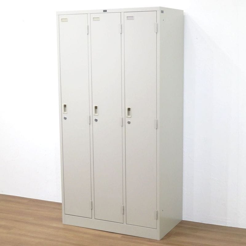 内田洋行 3人用ロッカー 290908 スチールロッカー ニューグレー YH19141 中古 配送サイズ350