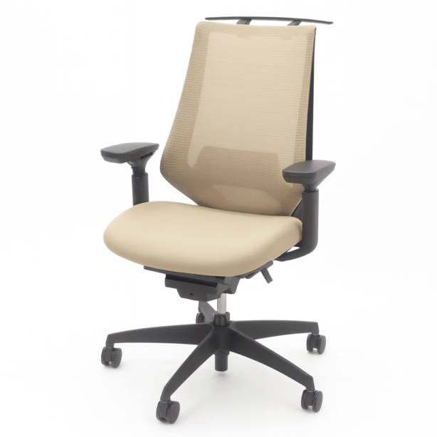 コクヨ デュオラチェア オフィスチェア CR-G(W)3001 ブラウン 肘付き メッシュ ハイバック 中古 EG19233 配送サイズ250