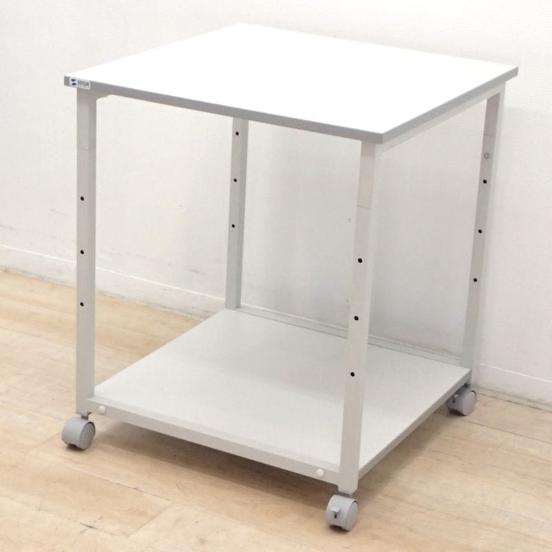 サンワサプライ プリンターラック LPS-01T ライトグレー W600 D600 H700 スチール キャスター付 KK2652 中古 配送サイズ200