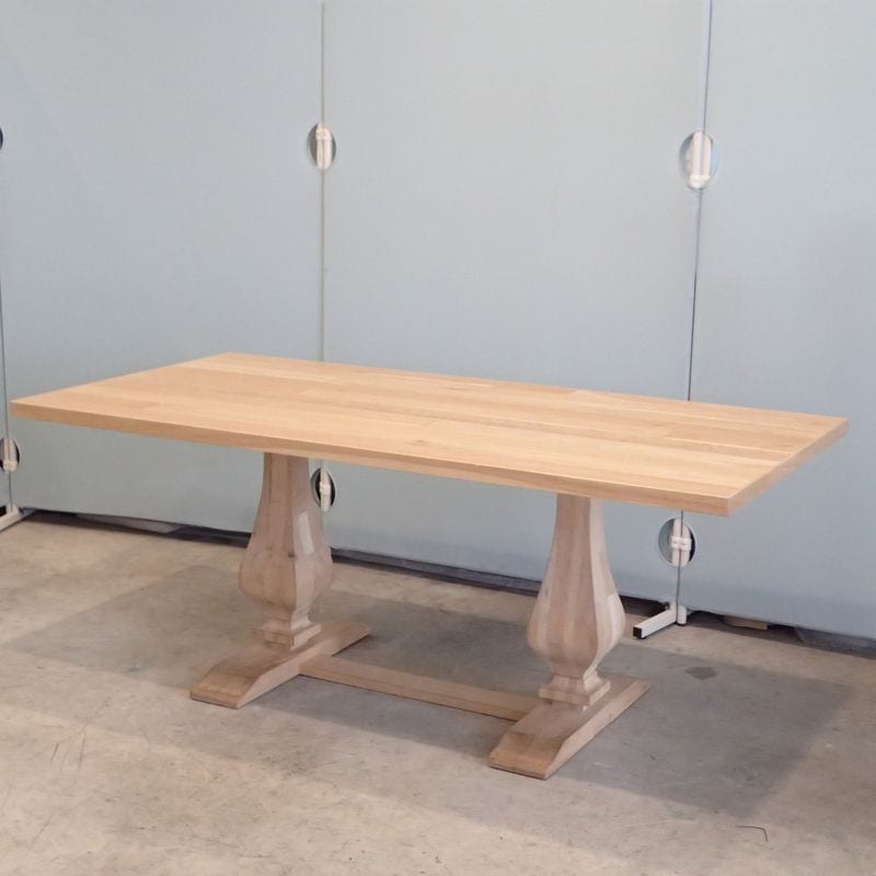 ダイニングテーブル ナチュラル オーク材 W1810 木製テーブル KK19340 中古 配送サイズ350