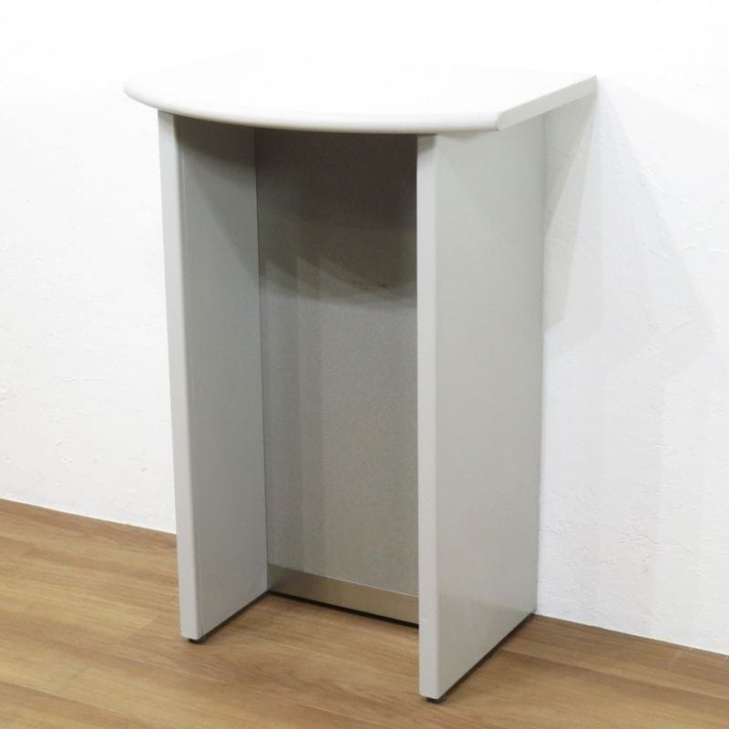 ウチダ 受付カウンター グレー 受付台 電話台 インフォメーション 中古 AG19358  配送サイズ240