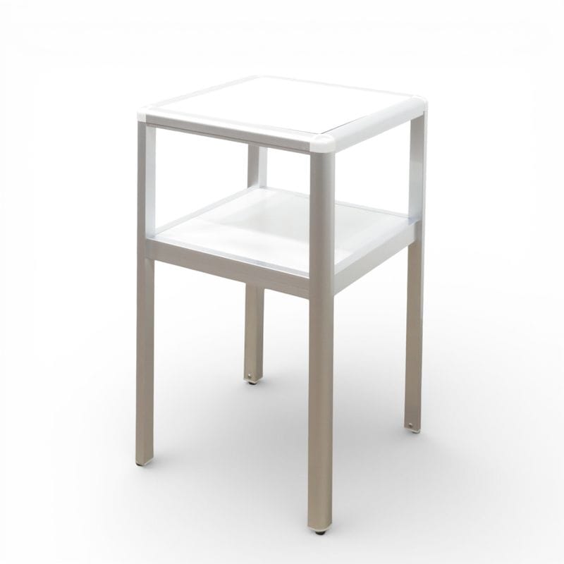 【SALE】イトーキ 電話台  VWL-073 ホワイト 手荷物置場 テレフォンスタンド サービス台 サイドテーブル 中古 AG19367 AG20162 配送サイズ180