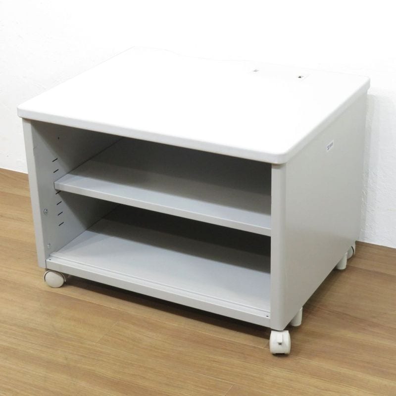 サンワサプライ ED-P7055LN プリンター台  ホワイト  プリンターラック  キャスター付 中古 AG19441 配送サイズ220