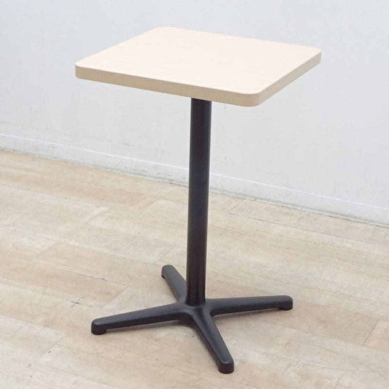 カフェテーブル ナチュラル 木目 W450 アジャスター付き KK19394 中古 配送サイズ180