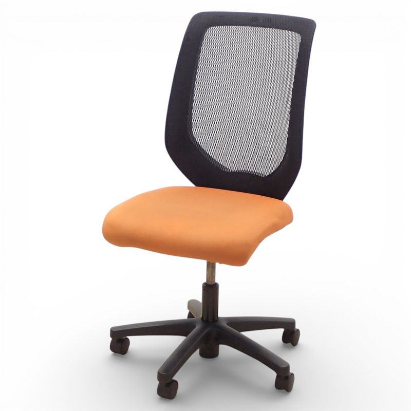 イトーキ コルト 肘無オフィスチェア オレンジ KT-230JD-T1D3T1 ハイバック メッシュ ロッキング強弱調節 KK19329 中古 配送サイズ220