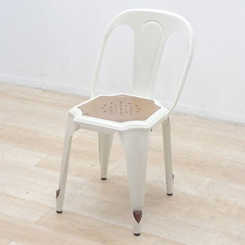 クラッシュゲート ノットアンティークス マルチプルズ2 ミーティングチェア ホワイト スタッキング可 KK19397 中古 配送サイズ220