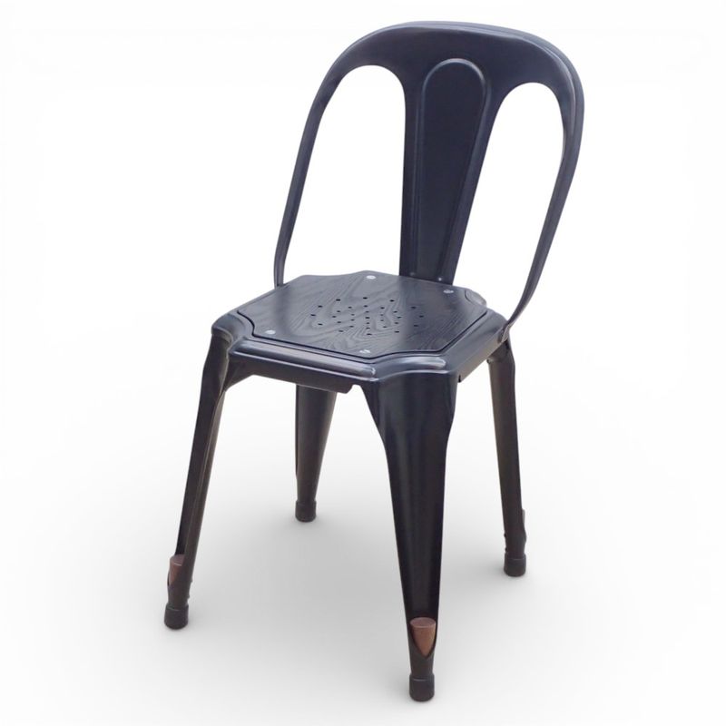 クラッシュゲート ノットアンティークス マルチプルズ2 ミーティングチェア ブラック スタッキング可 KK19398 中古 配送サイズ220