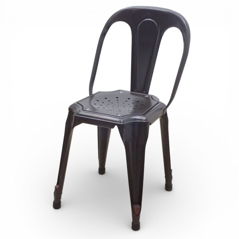 クラッシュゲート ノットアンティークス マルチプルズ2 ミーティングチェア ダークブラウン スタッキング可 KK19399 中古 配送サイズ220