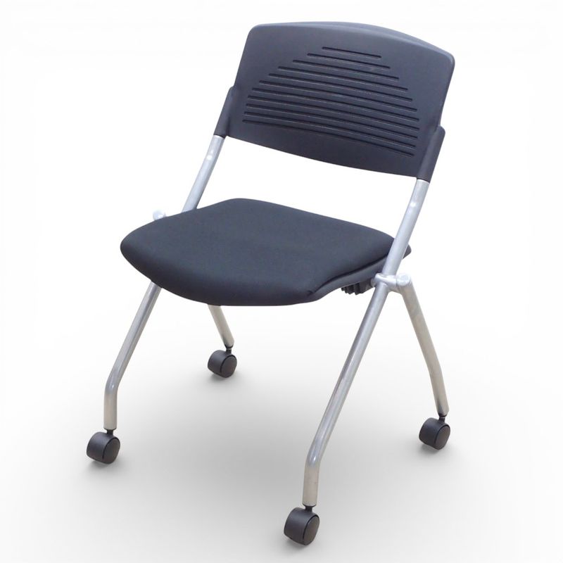 ★在庫多数★ カグクロ ミーティングチェア ブラック キャスター  KK19414 EG19414 中古 配送サイズ220