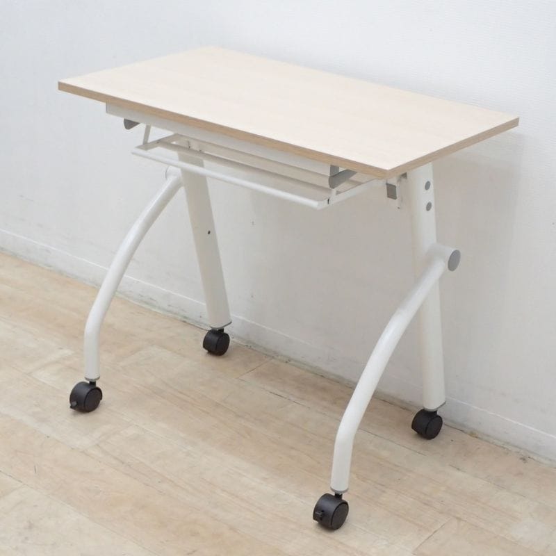 ニトリ スタックテーブル NT-7545 NF-8-2 ナチュラル W750 D450 H700 網棚 キャスター付き 中古 KK19423 配送サイズ220