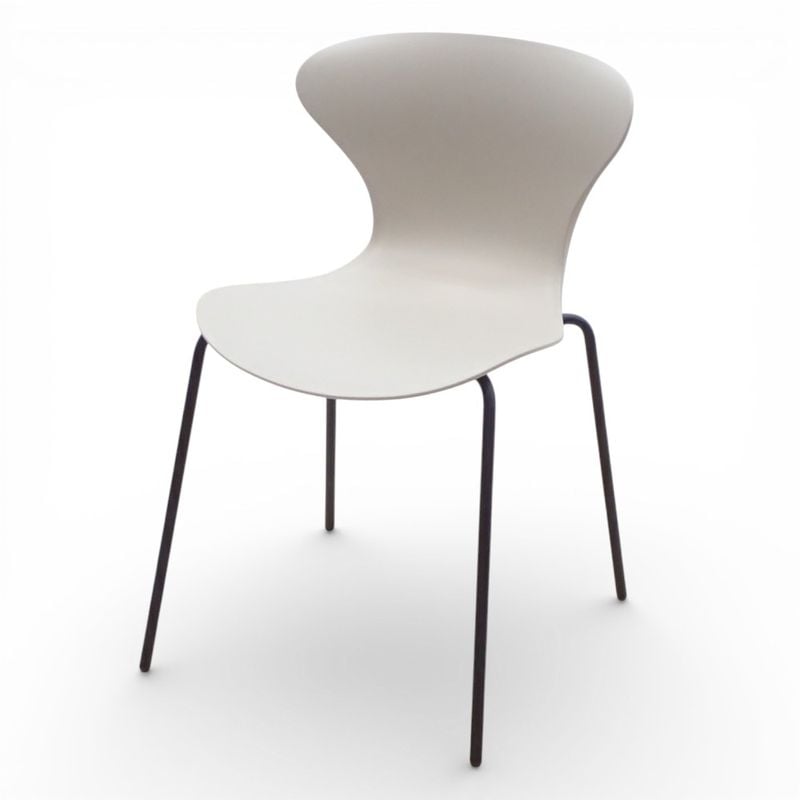 アダル エア ミーティングチェア サンド W490 D520 H785 スタッキングチェア 肘無し EG19418 中古 配送サイズ200