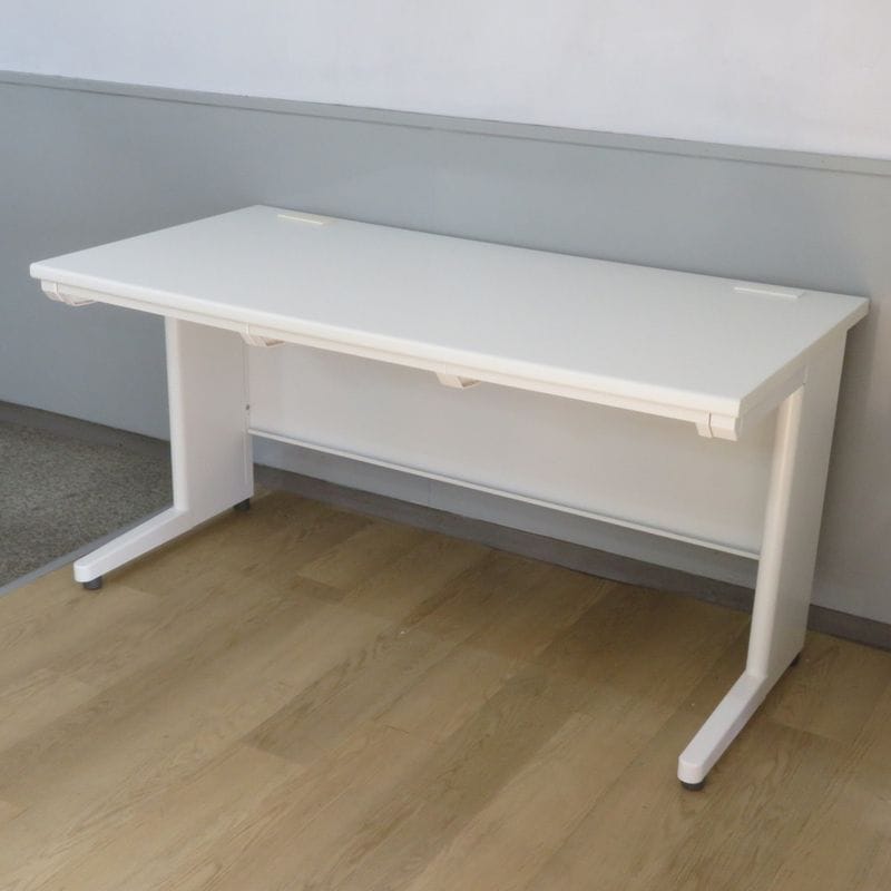 オフィスコム 平デスク ホワイト 事務机 平机 パソコンデスク YH19442 中古 配送サイズ300