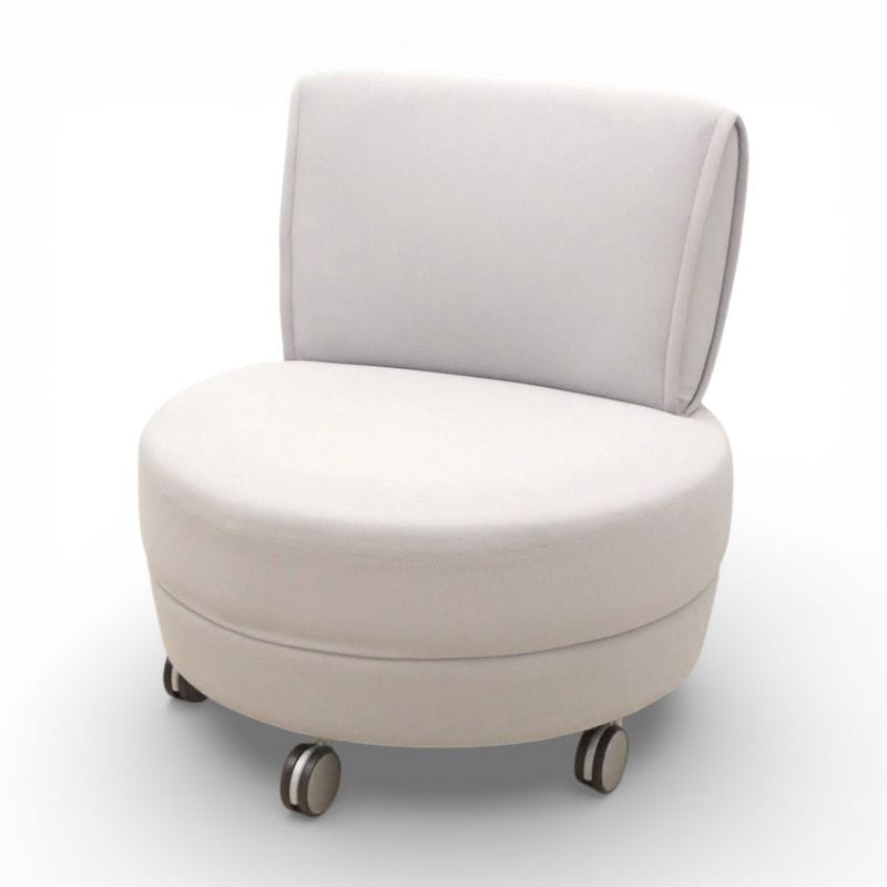 オカムラ アルトカフェ ラウンジチェア L473FA グレー 円形ソファー ロビーチェア ミーティングチェア スツール KK19276 中古 配送サイズ300