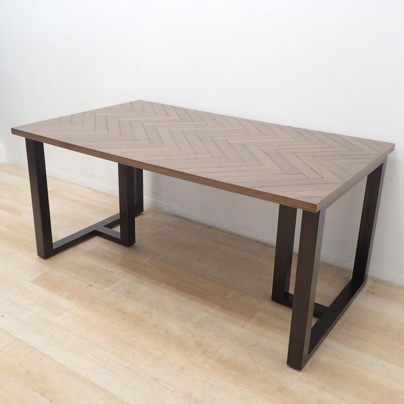 ミーティングテーブル ウッド 会議テーブル 木目調 W1500 D900 H700 中古 KK19436 配送サイズ350