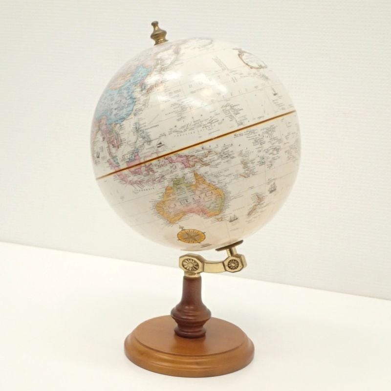 リプルーグル ワールドクラシックシリーズ リンカーン型 英語版 直径23cm 地球儀 世界地図 インテリア KK19424 中古オフィス家具 配送サイズ100