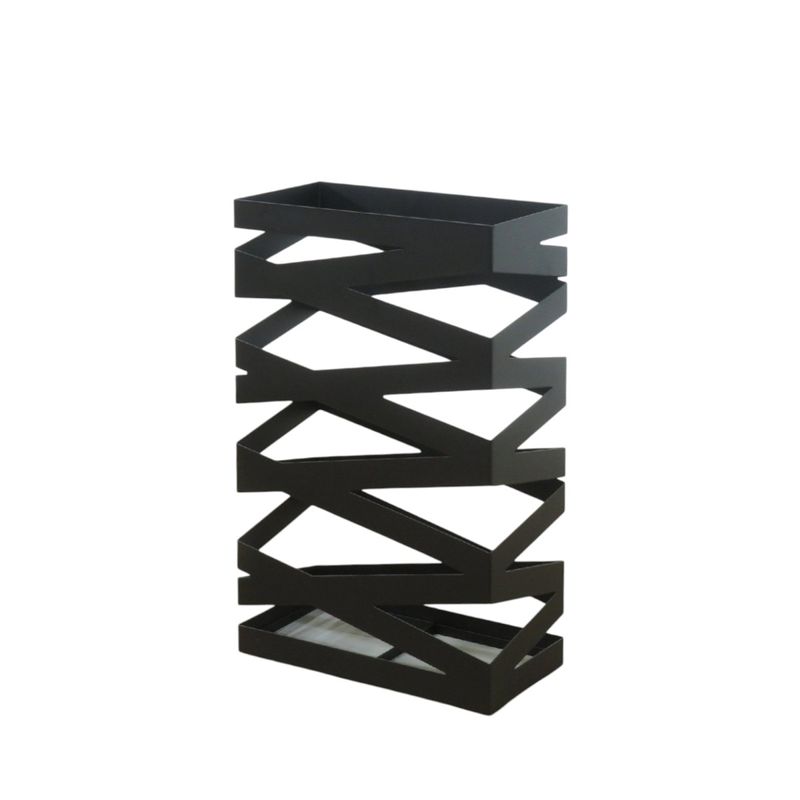 【SALE】YAMAZAKI 傘立て US-RO BK ブラック アンブレラスタンド 滴受け 玄関家具 YH19132 中古 配送サイズ120