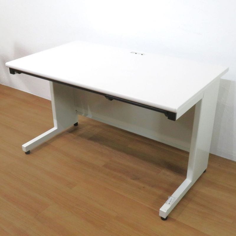 プラス フラットライン  SP-T127 平デスク ホワイト W1200 事務机 オフィスデスク 平机 中古 YH19259  配送サイズ300