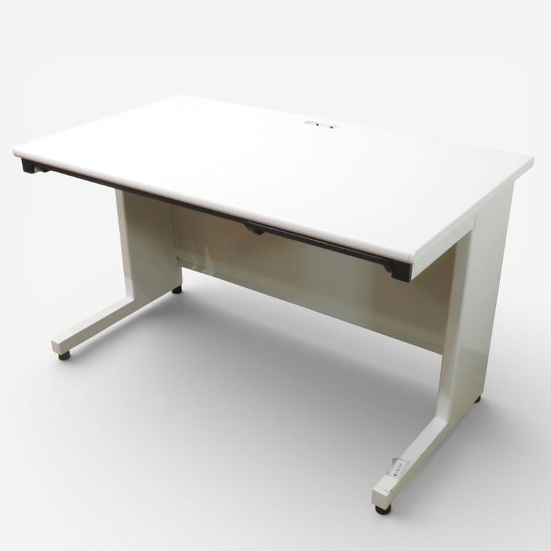 プラス 平デスク W1200 フラットライン  SP-T127 ホワイト W1200 事務机 オフィスデスク 平机 中古 YH19259  配送サイズ300