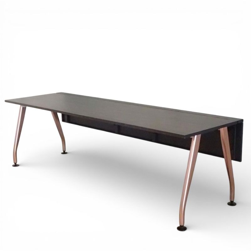 中古】会議テーブル折りたたみ 棚付き W150×D45×H70cm 長机 M① 中古】会議