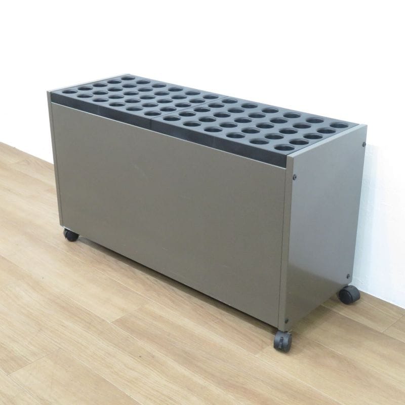 コクヨ 傘立て US-181 グレー アンブレラスタンド キャスター付 中古 AG19499 配送サイズ200