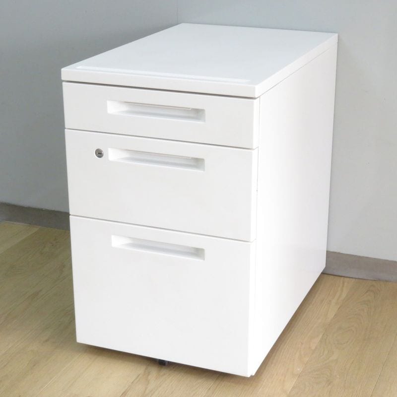 コクヨ SDM-IS46C3SAWN 3段ワゴン ホワイト 収納 デスクワゴン 事務 AG・YH19532 中古 配送サイズ180