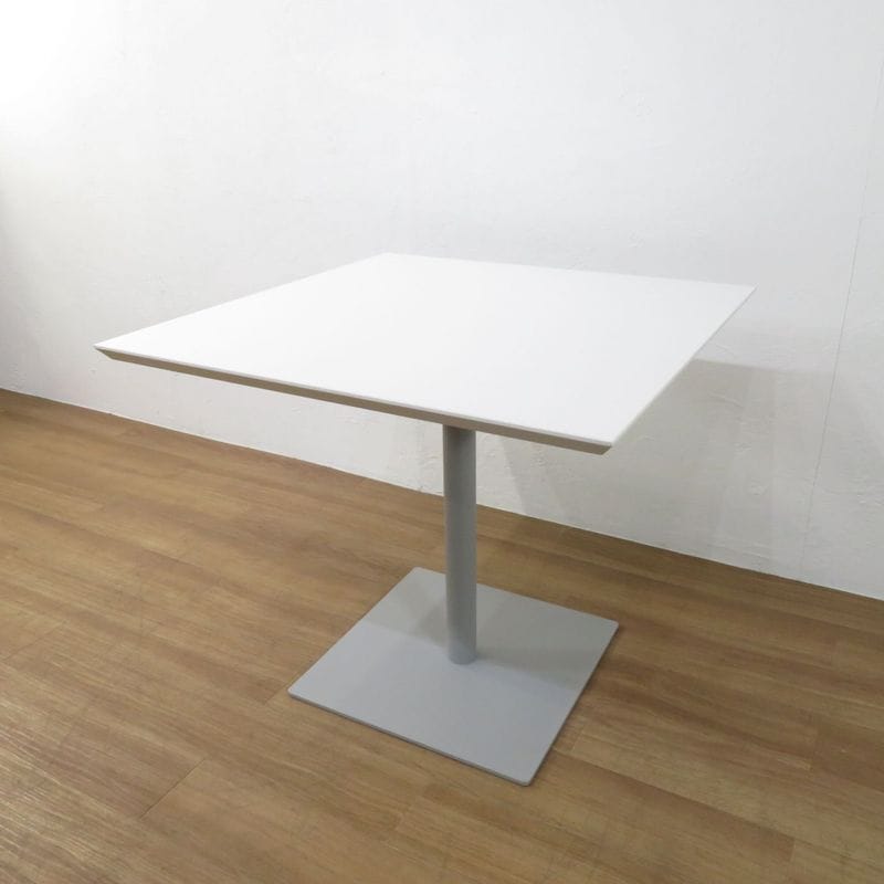 アールエフヤマカワ リフレッシュシリーズ  カフェテーブル RFRT-800SDM 多目的テーブル幅800 奥800 ホワイト AG19501 中古 配送サイズ250