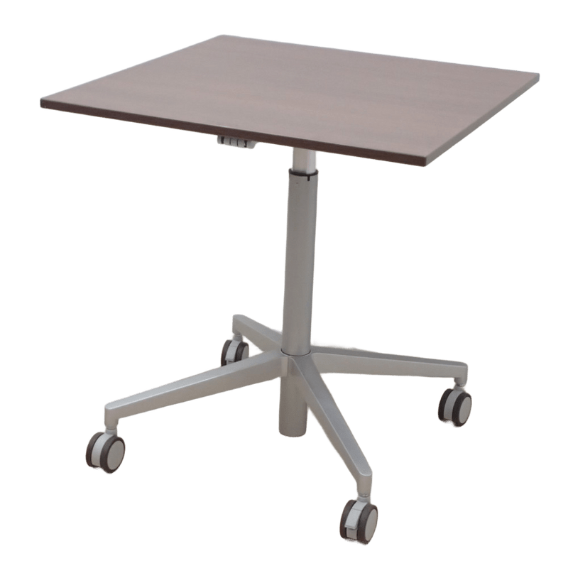 コクヨ ビューライズ  昇降テーブル ブラウン W750 D750 キャスター付き 中古 EG19242 配送サイズ240