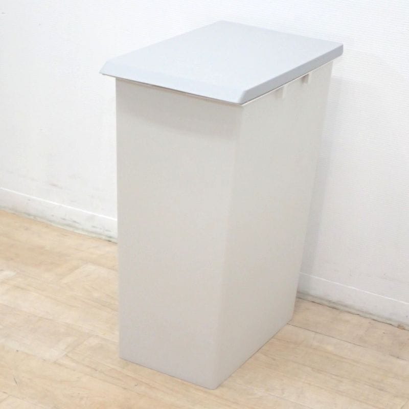 70L ゴミ箱 ペール グレー 日本製 フタ付き 大容量 袋ストッパー付き W310×D500×H650 美品 ダストボックス 中古 KK19515 配送サイズ160