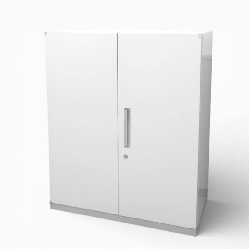 イナバ TF 両開き書庫 11-9045 ニューグレー W900 D450 H1060 スチールキャビネット 中古 YH19612-1 配送サイズ300