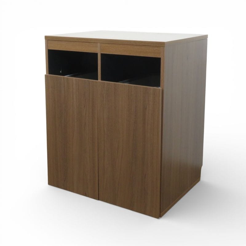 オフィスコム トラッシュユニット ウッド ダストボックス ごみ箱  分別BOX ゴミ箱収納用カウンター 中古 AG19573 配送サイズ250