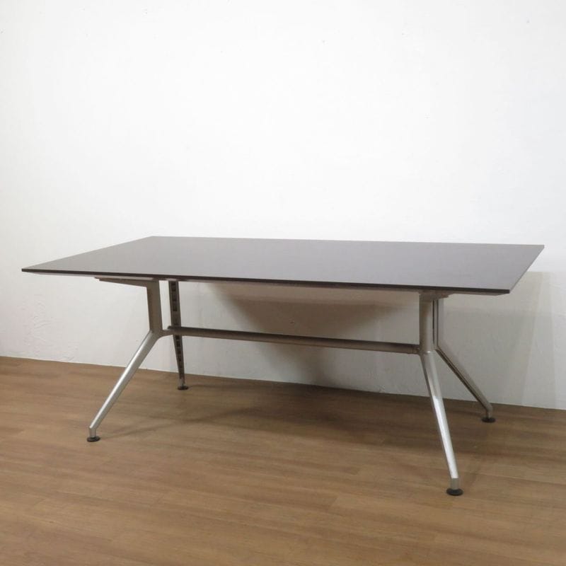 イトーキ ミーティングテーブル DDDP-189S-49 ブラウン W1800 会議テーブル 木目調  中古 AG19219 配送サイズ400