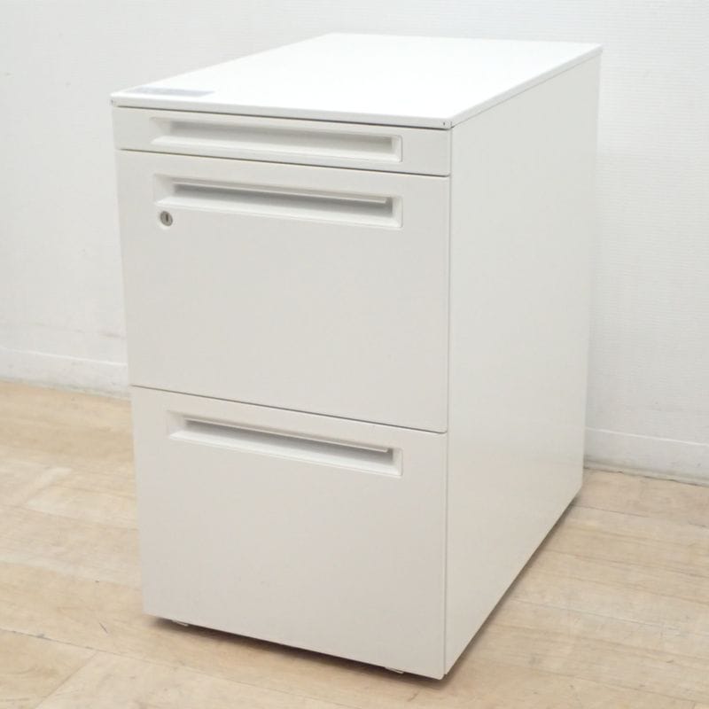 無印良品 2段ワゴン ナチュラル 収納ワゴン 木製デスクワゴン