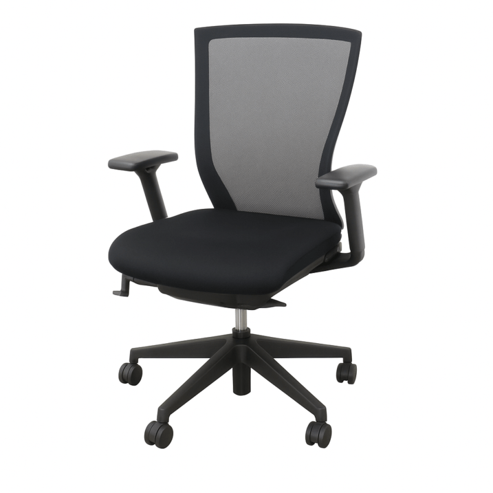 ファシス T500 CHXZ301049-556B オフィスチェア メッシュ ハイバック 可動肘 ブラック 中古 AG19489 配送サイズ250