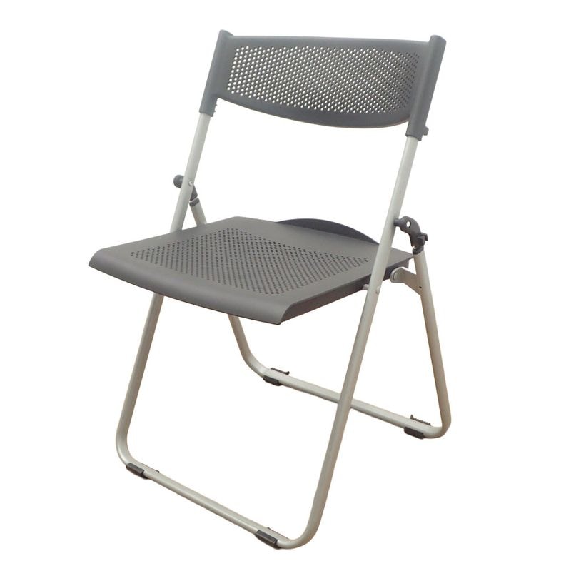 折り畳みイス ブラック パイプ椅子 折り畳み 中古 EG19667 配送サイズ160